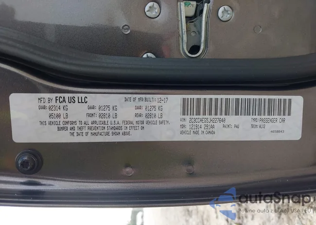 2C3CCAEG5JH227640: 42970759