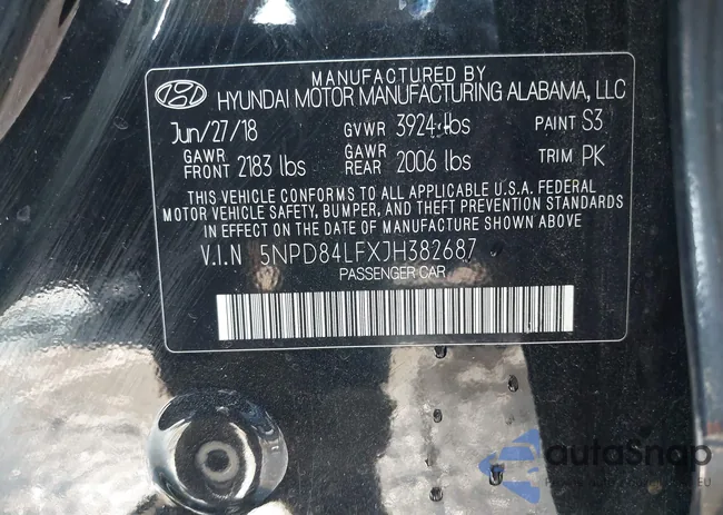 5NPD84LFXJH382687: 42970779