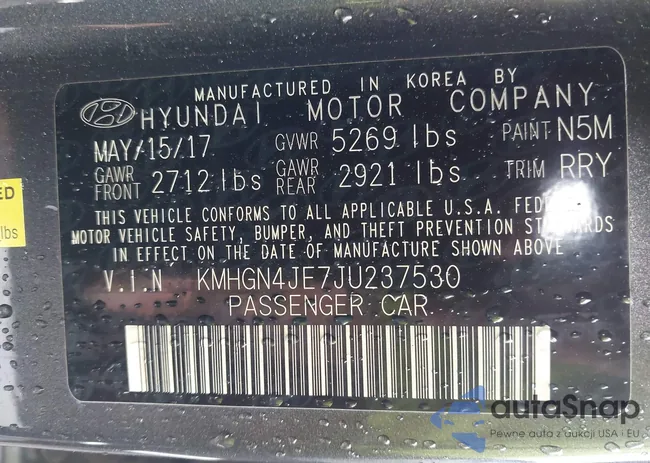 KMHGN4JE7JU237530: 42970848