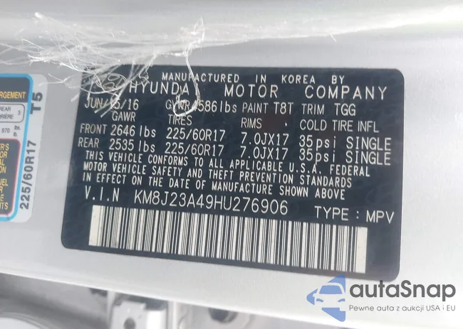 KM8J23A49HU276906: 42970908