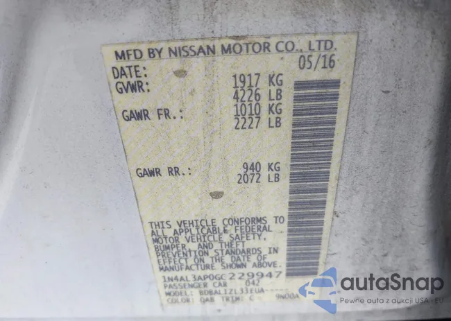 1N4AL3AP0GC229947: 42970262