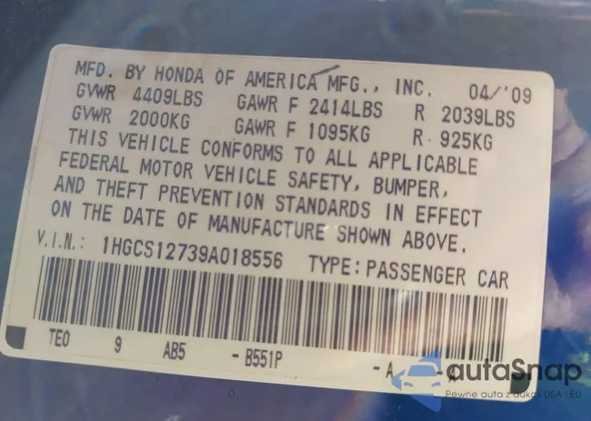 1HGCS12739A018556: 42970317