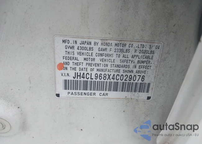 JH4CL968X4C029076: 42971481