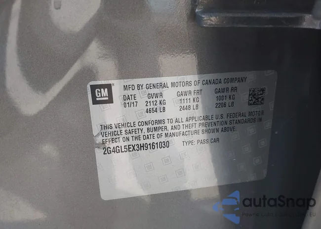 2G4GL5EX3H9161030: 42971489