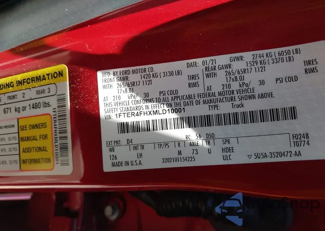 1FTER4FHXMLD10001: 42971603