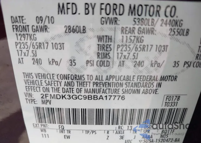 2FMDK3GC9BBA17776: 42971659