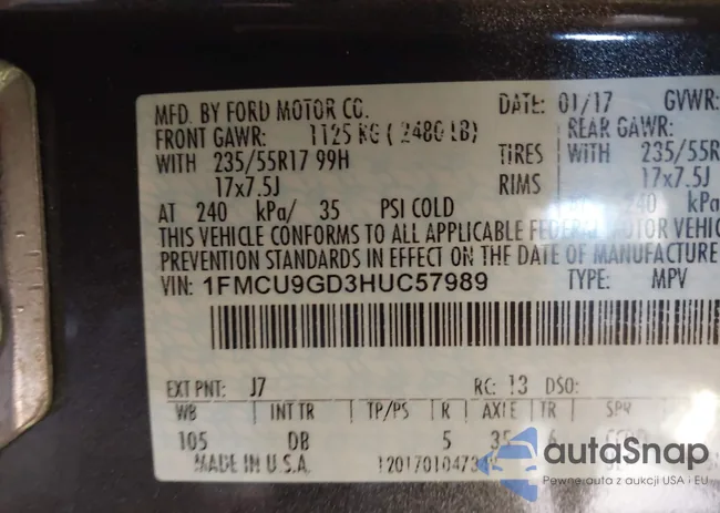 1FMCU9GD3HUC57989: 42971722