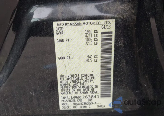 1N4AL3AP6DC263841: 42971801