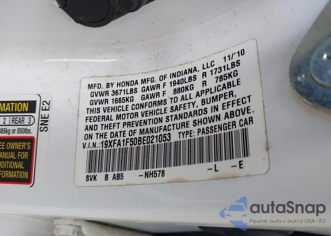19XFA1F50BE021053: 42971817