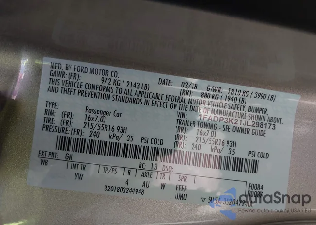 1FADP3K21JL298173: 42971853