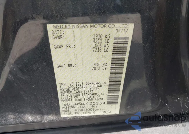 1N4AL3AP5DN420554: 42971867