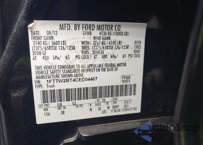 1FT7W2BT4CED04407: 42972388