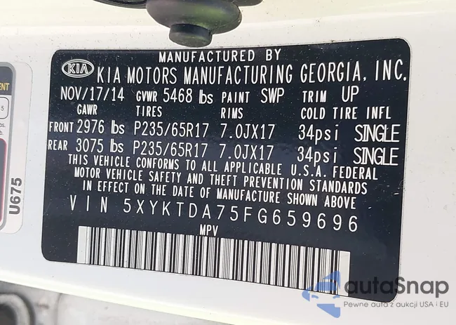 5XYKTDA75FG659696: 42972650