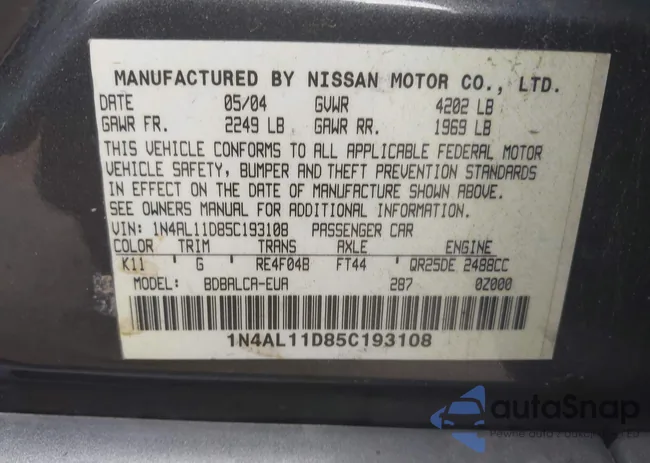 1N4AL11D85C193108: 42972054