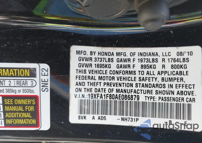 19XFA1F80AE086879: 42972213