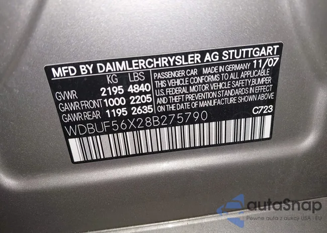 WDBUF56X28B275790: 42973463