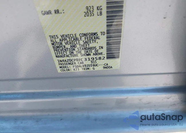 1N4AZ0CP8FC319582: 42973596