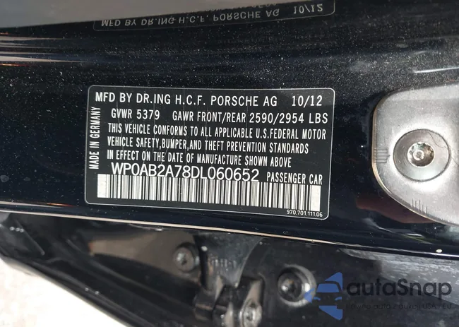 WP0AB2A78DL060652: 42973884