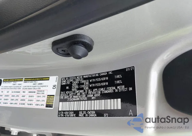 2T2AZMAA8MC197600: 42973896