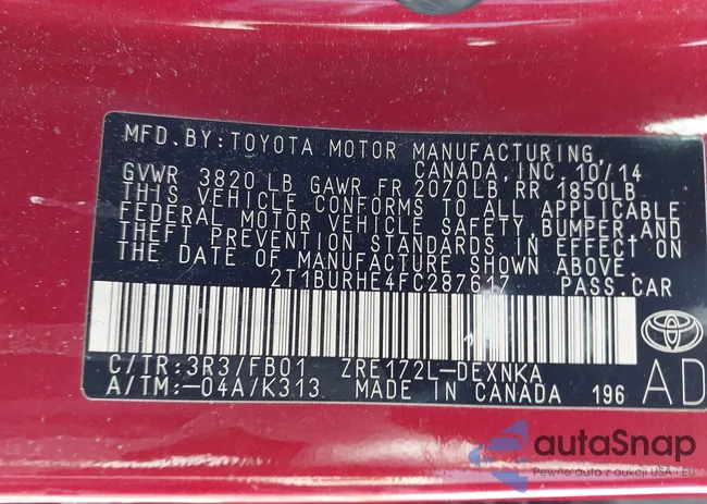 2T1BURHE4FC287617: 42974471