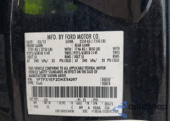 1FTFX1EF2DKE54267: 42974551