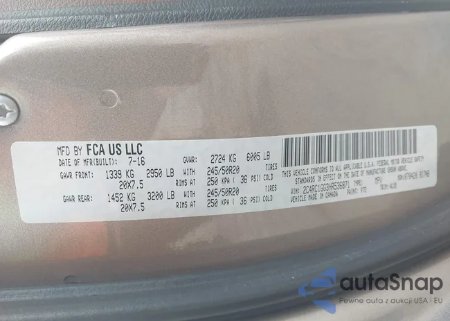 2C4RC1GG3HR536871: 42974852