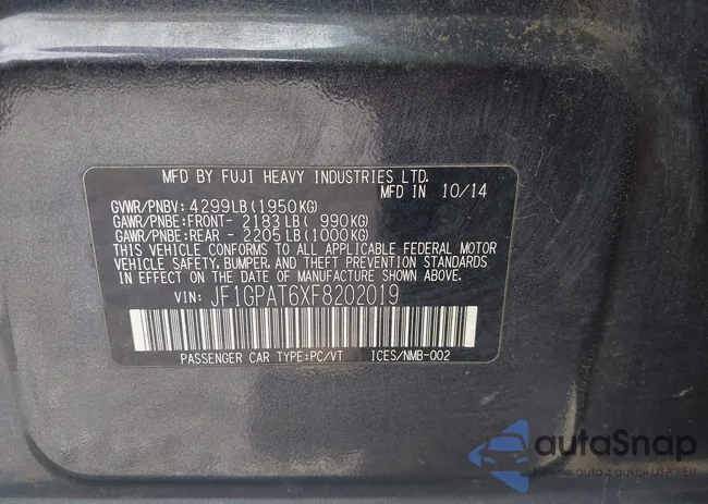 JF1GPAT6XF8202019: 42974101