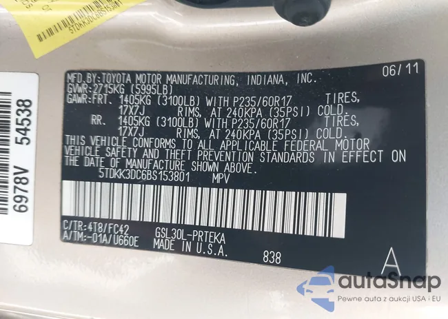 5TDKK3DC6BS153801: 42974266