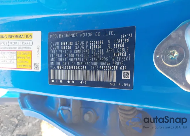 JHMFL5G49RX002288: 42975381