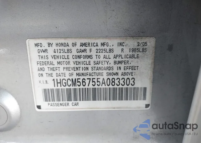 1HGCM56755A083303: 42975387