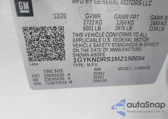 1GYKNDRS1MZ150054: 42975481