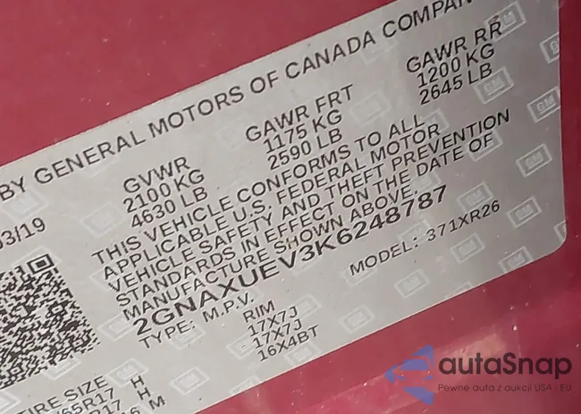 2GNAXUEV3K6248787: 42975796