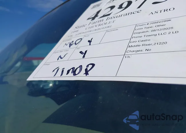 1GBDM19W1WB192081: 42975899