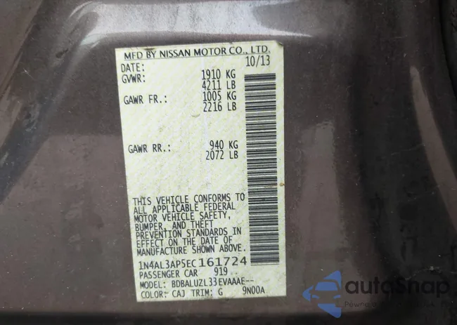 1N4AL3AP5EC161724: 42975143