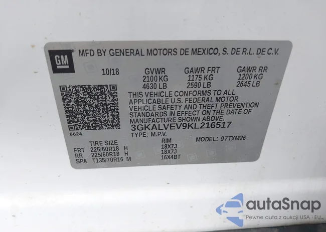 3GKALVEV9KL216517: 42975169