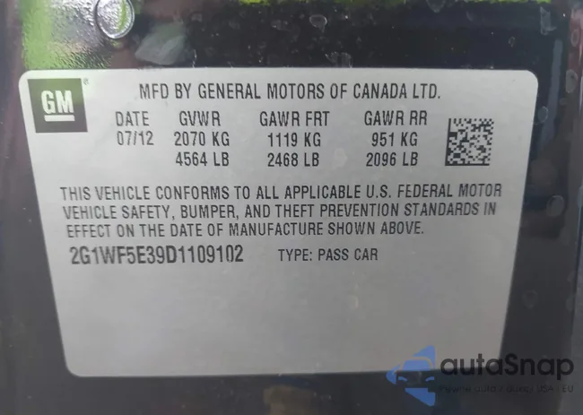 2G1WC5E3XD1208357: 42976472