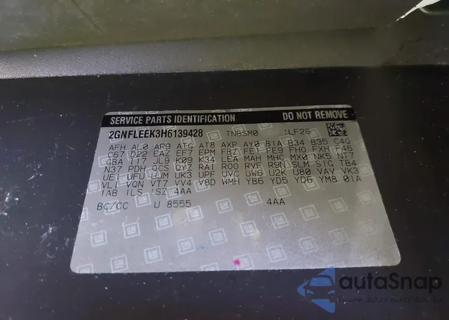 2GNFLEEK3H6139428: 42976647