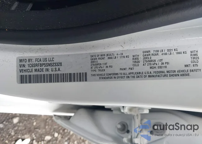 1C6SRFBP5SN523328: 42976902