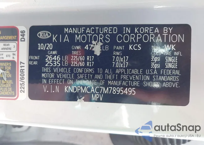 KNDPMCAC7M7895495: 42976009