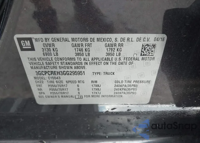 3GCPCREH3GG295951: 42976077