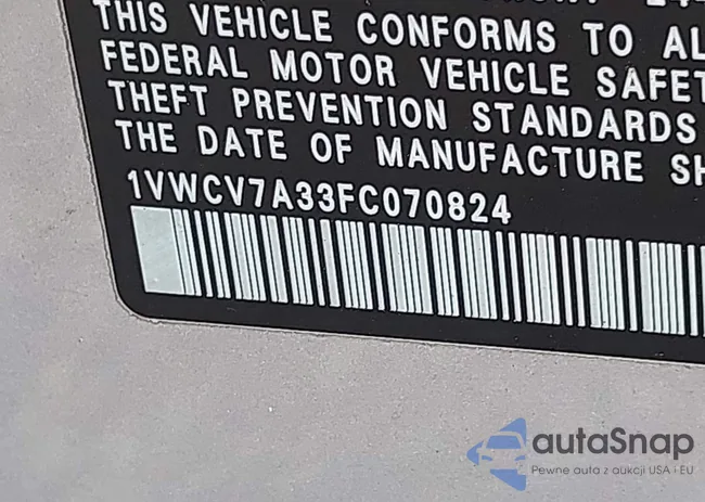 1VWCV7A33FC070824: 42976147