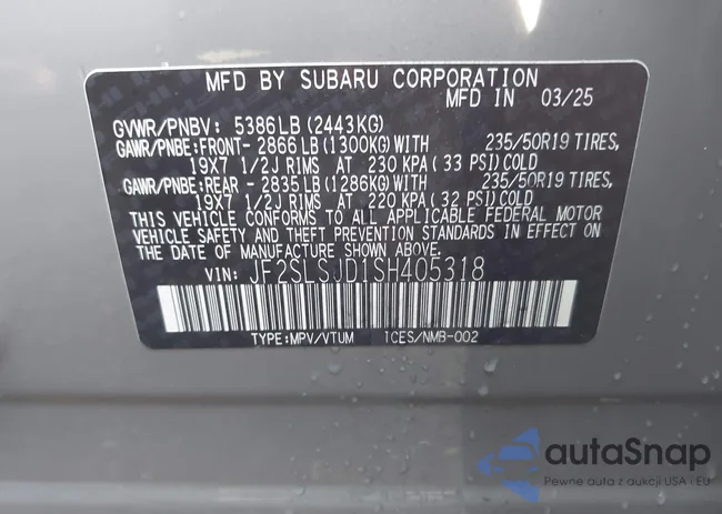 JF2SLSJD1SH405318: 42976186