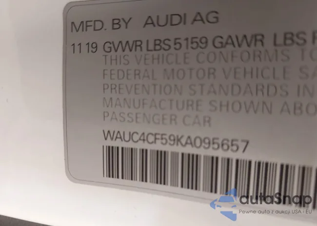 WAUC4CF59KA095657: 42976225