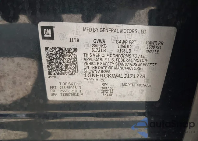 1GNERGKW4LJ171779: 42976236