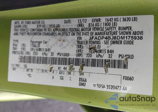 3FADP4BJ8DM175938: 42976240