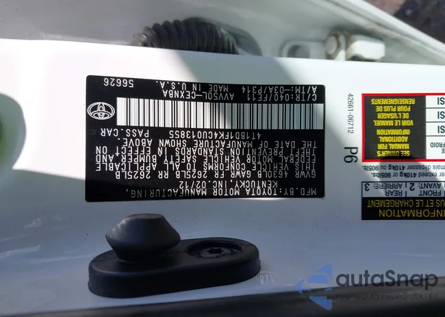 4T1BD1FK4CU013855: 42976356