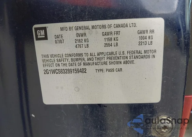 2G1WC583289159402: 42976370