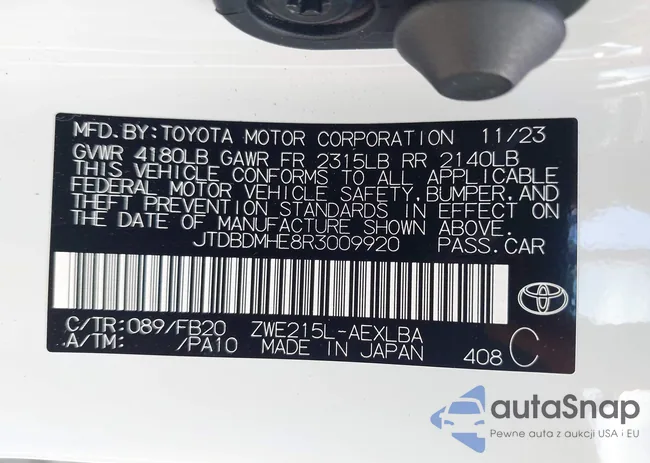 JTDBDMHE8R3009920: 42977506