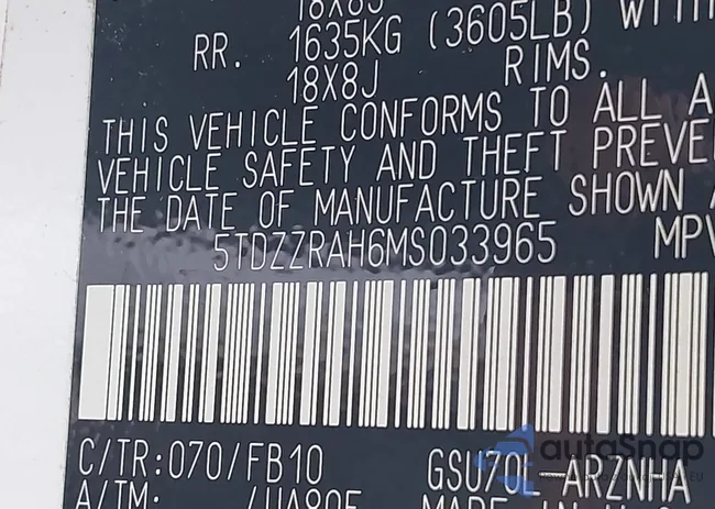 5TDZZRAH6MS033965: 42977516