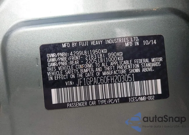 JF1GPAC60FH203051: 42977544